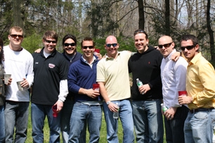Members of the New York Alumni Chapter at a cookout