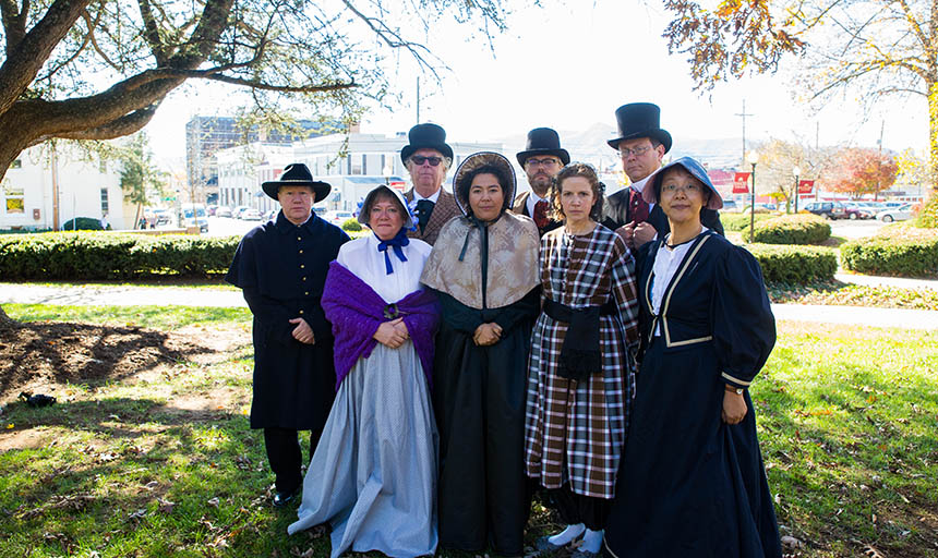 professors in costume for founder's day