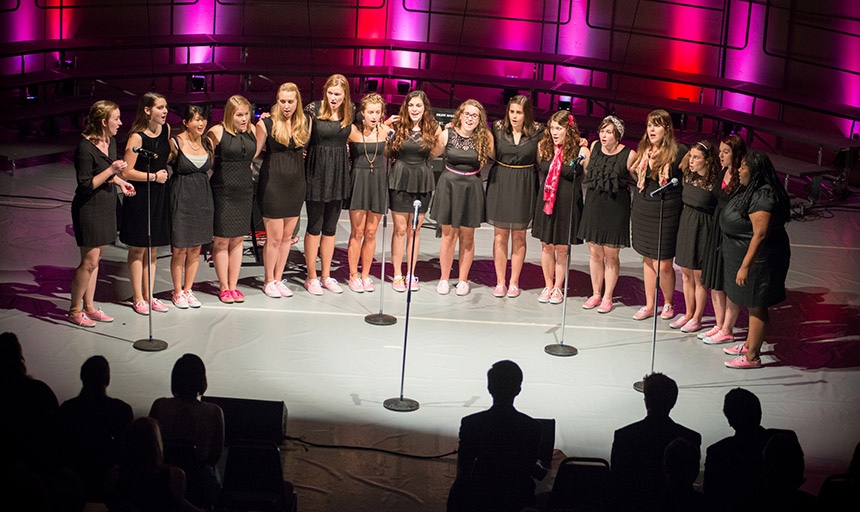 Main Street perform at the Family Weekend concert