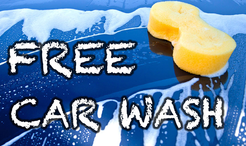 Free car wash flyer 