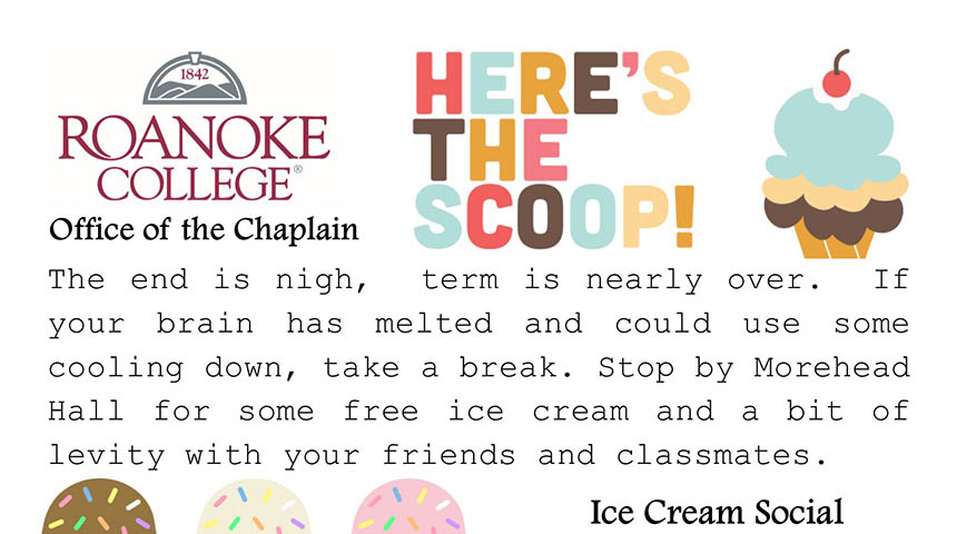 poster for the ice cream social