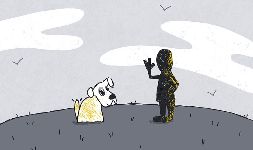 deaf dog art