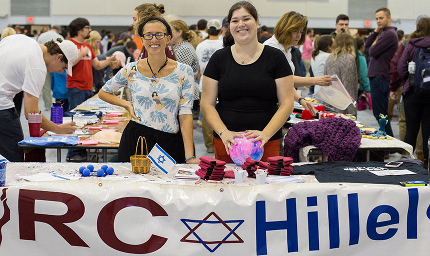 Hillel at activities fair