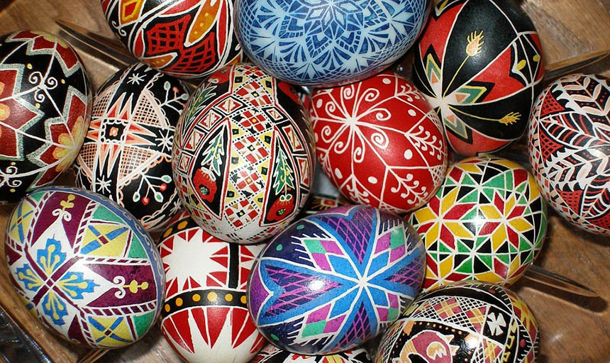 decorated eggs