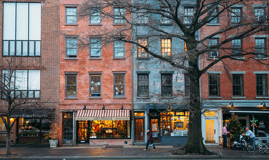 A street in Greenwich village