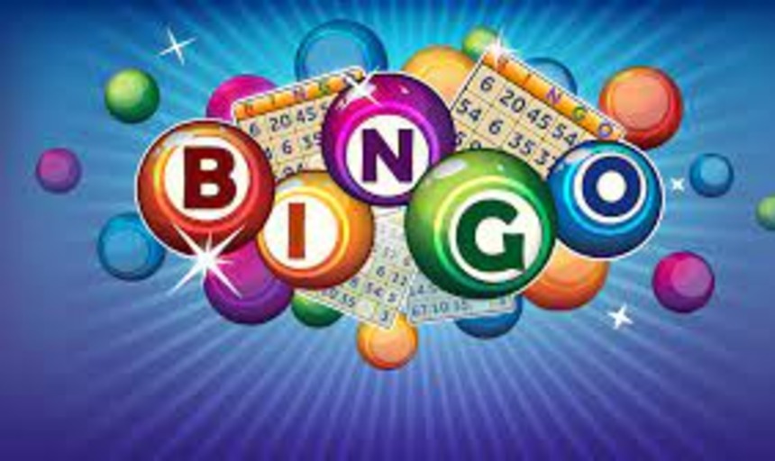 A graphic where bingo balls spell out the word "bingo"