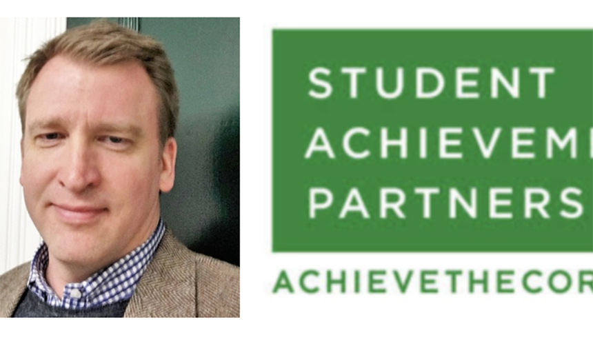 A headshot of Jason Zimba. Cut off text reads "Student achievement partners: achievethecore.org"