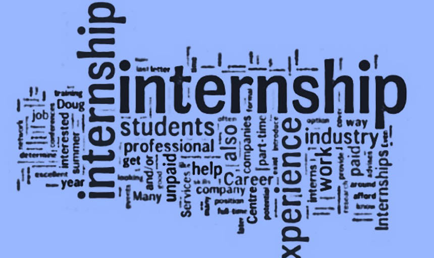 word map of internship words