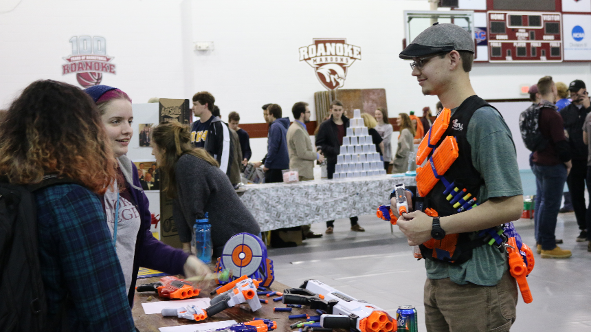 Student Attending Activity Fair