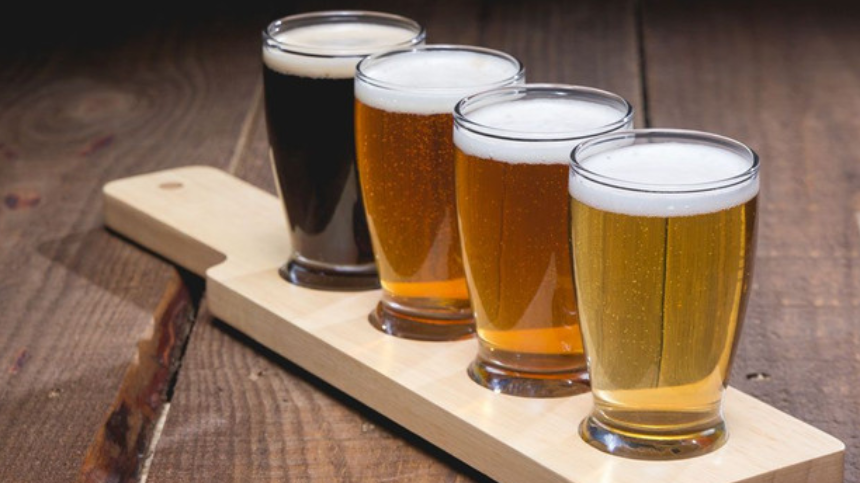 Flight of Beer for tasting