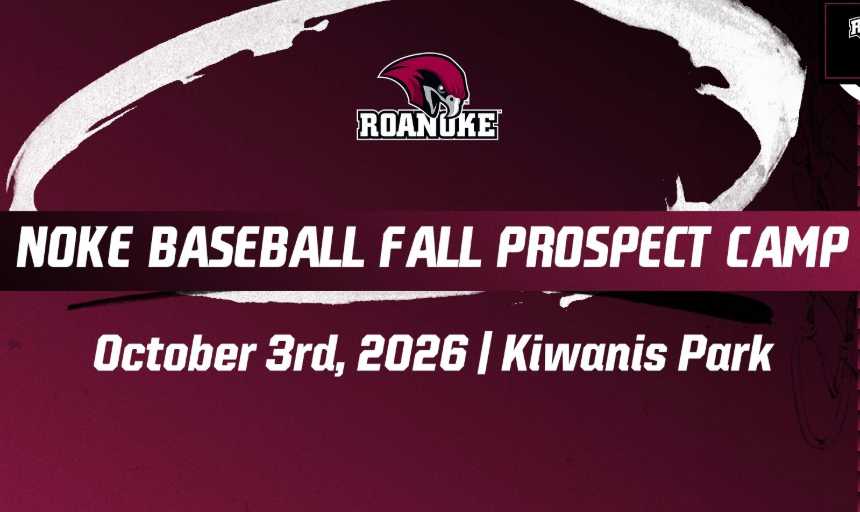 Graphic with the words: Noke Baseball Fall Prospect Camp