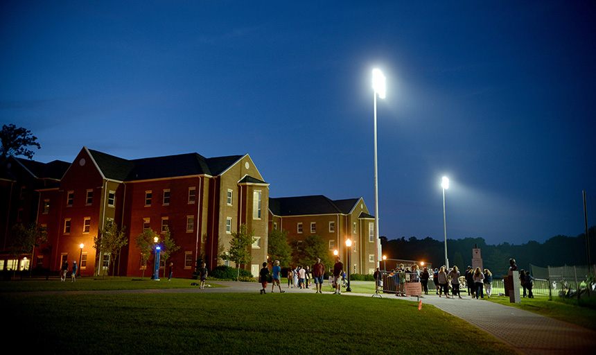 RC campus night