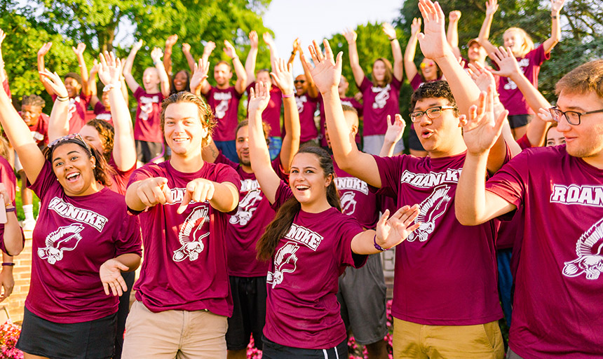 Students Celebrating