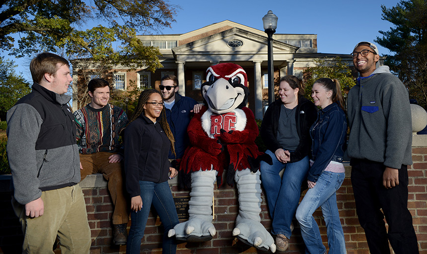 Mascot with Students