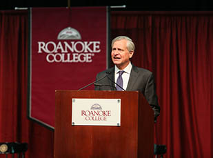Jon Meacham giving a speech