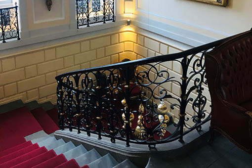 detailed staircase railing