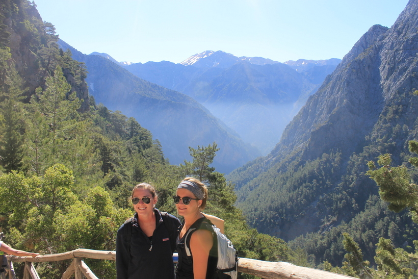 Students in a valley in Greece