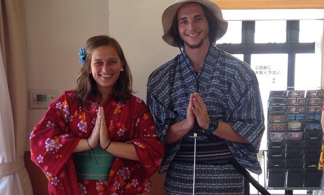 Students dressed in traditional cultural clothing