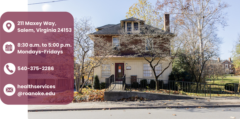 Graphic with contact information