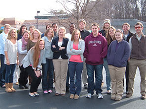 Group of students visiting Roanoke Valley Juvenile Detention Center