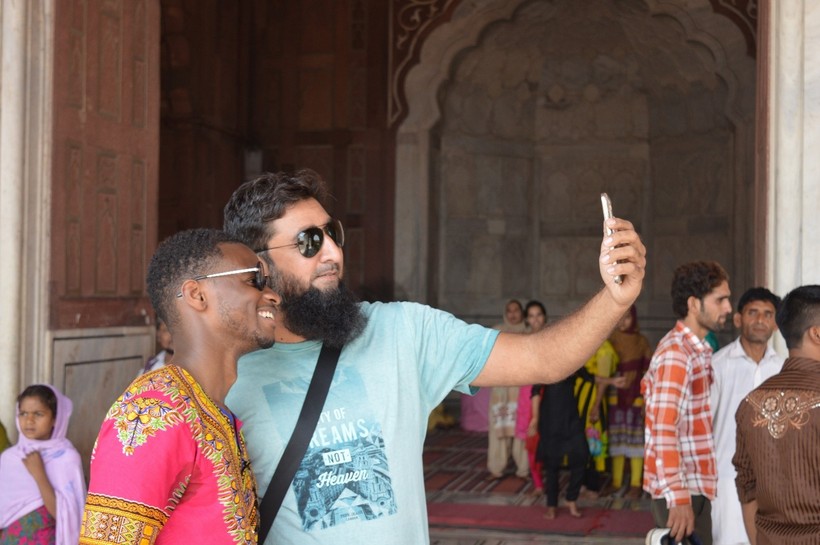 Student taking a selfie