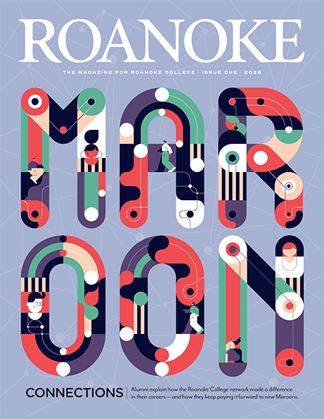 AI interpretation of Roanoke College Magazine Cover 2026