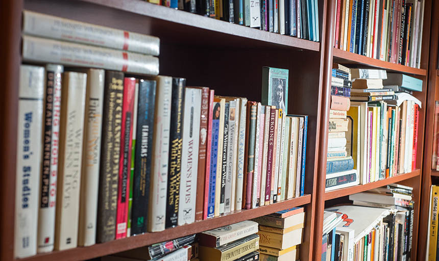 books on a shelf