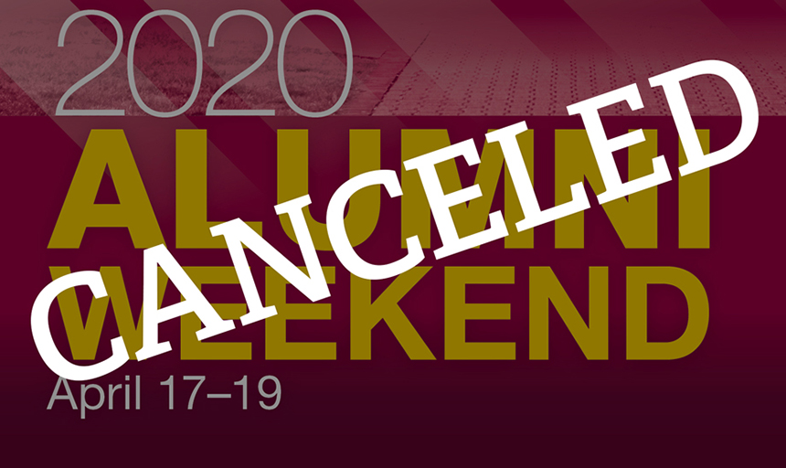 Alumni Weekend 2020 Canceled