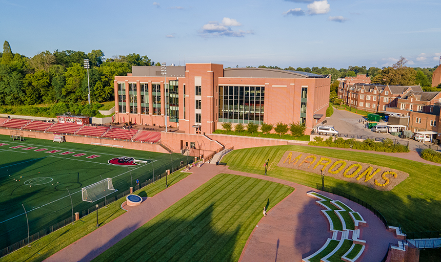 Cregger Center on a sunny day