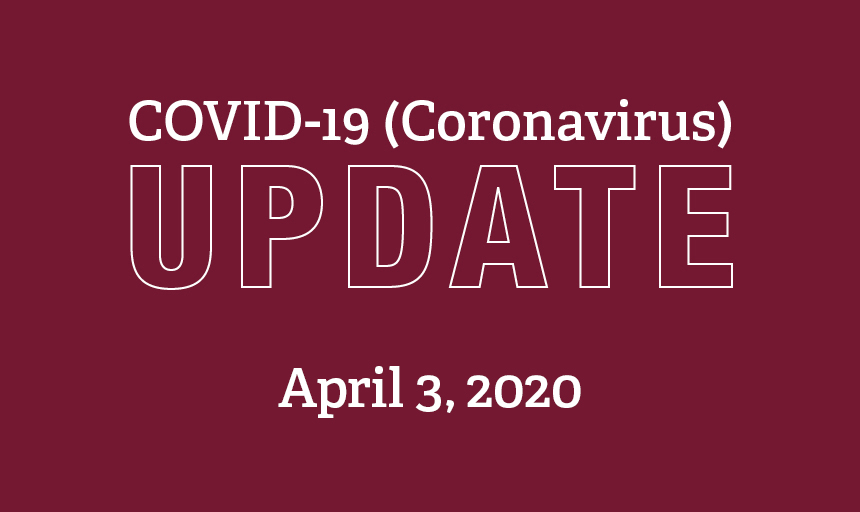 COVID-19 update for April 3news image