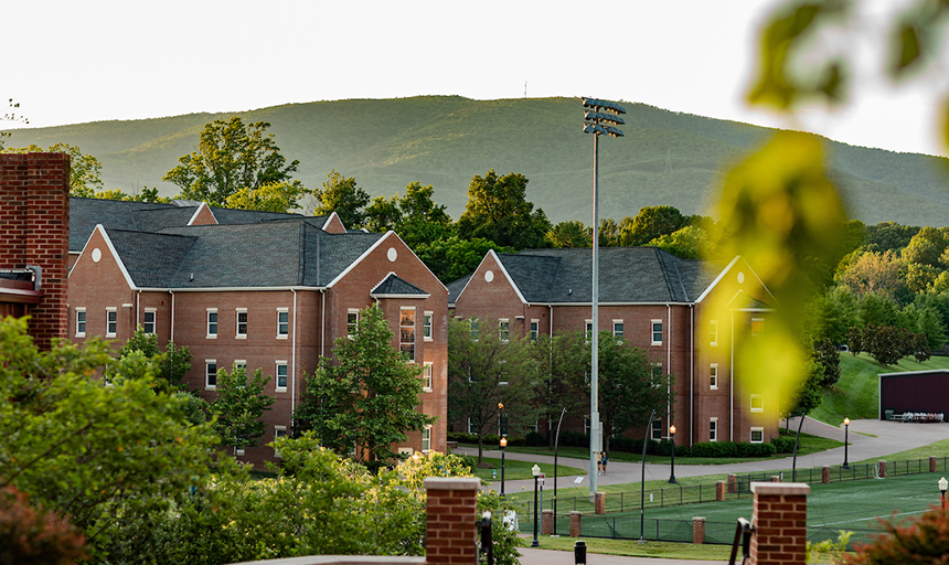 Residence halls on sunny day