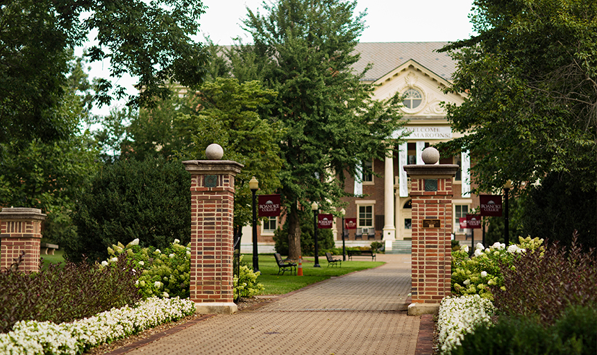 admin building in August