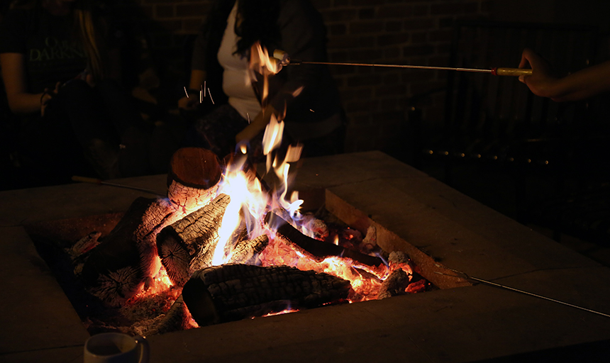 a bonfire