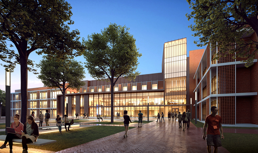 East entrance of proposed new science center