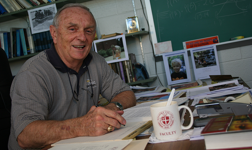 Dr. Bill Ergle at his desk