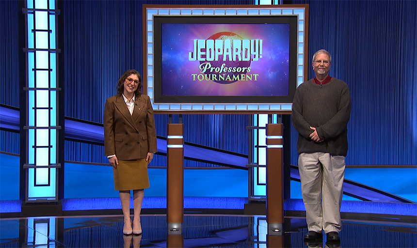 Gary Hollis on Jeopardy with Myiam Bialik