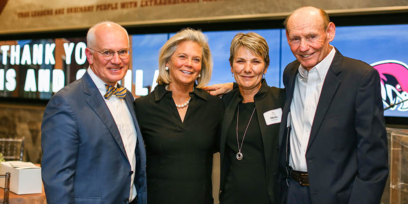 From left to right: President Mike Maxey, Terri Maxey, Sheila Cregger, and Morris Cregger