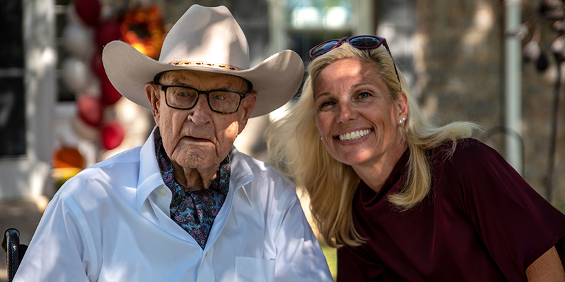 Don Sutton with Kim Blair 