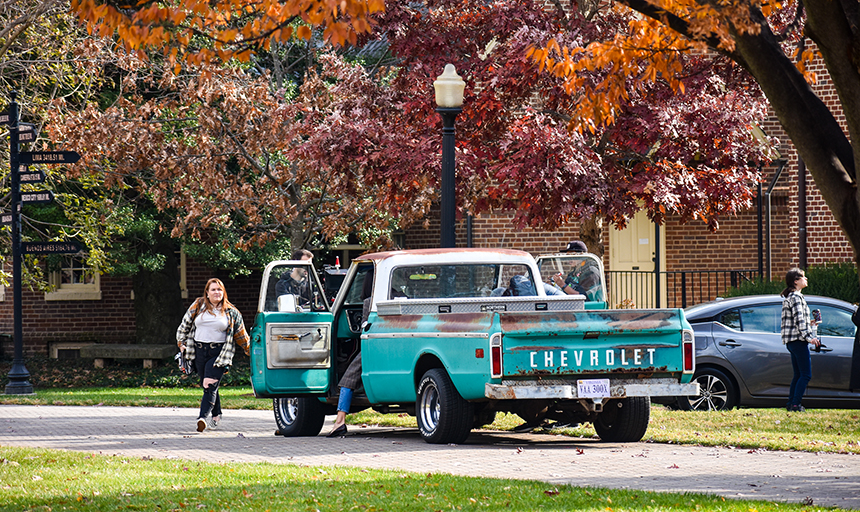 Truck used during production At Roanoke College