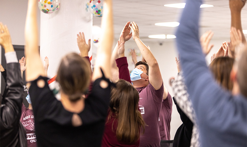 Inside-Out Students Lead Yoga Meditation