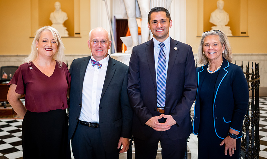 Nicole Riley, Pres. Maxey, Sam Rasoul and Terri Maxey