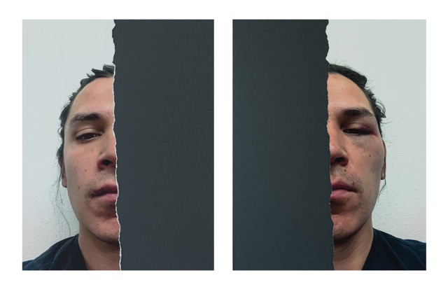 divided photo with half of man's face on left and half on right
