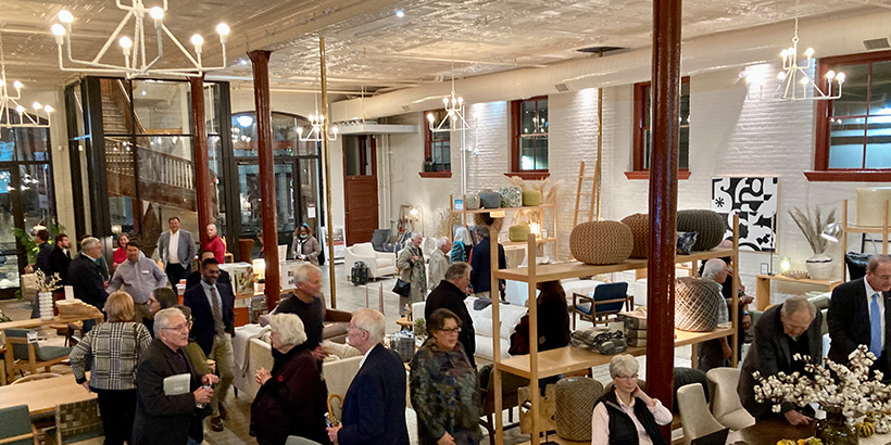 Txtur furniture showroom in historic Fire Station No. 1 building in downtown Roanoke