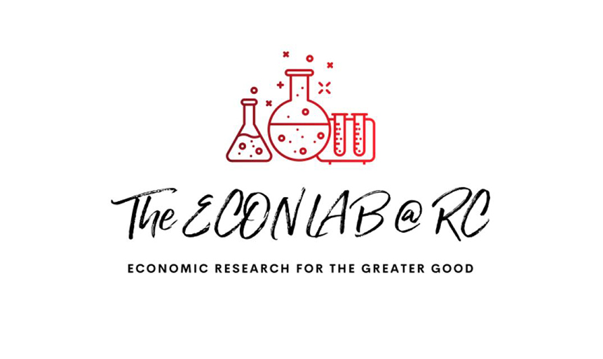 ECON Lab logo, which reads: The ECON Lab @ RC, Economic Research for the Greater Good
