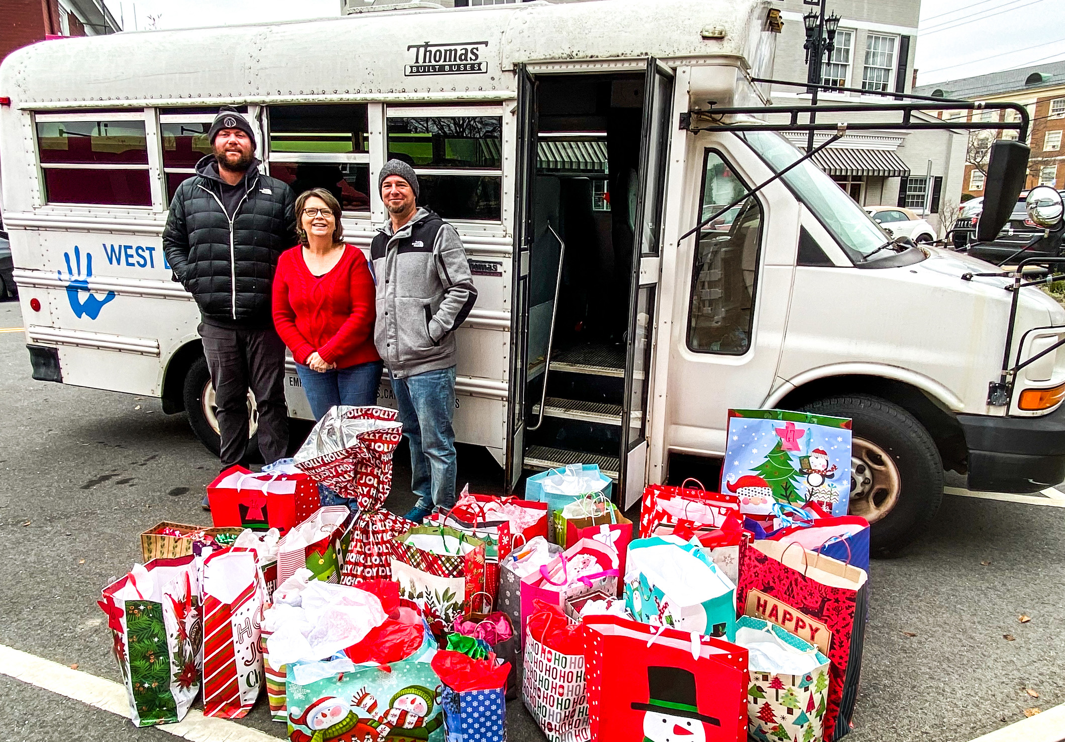 West End Center staff pick up angel gifts