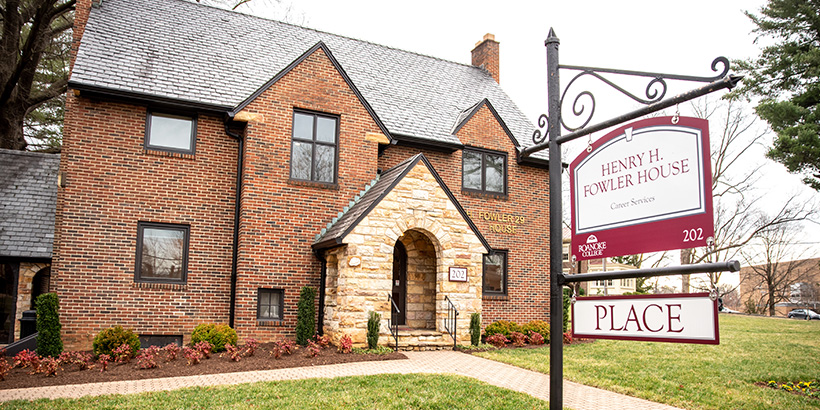 PLACE's historic, brick-lined building and entryway sign are highlighted in a photo