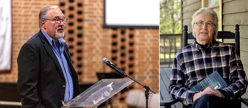 Side-by-side images of Todd Peppers (left) and Rev. Russ Ford