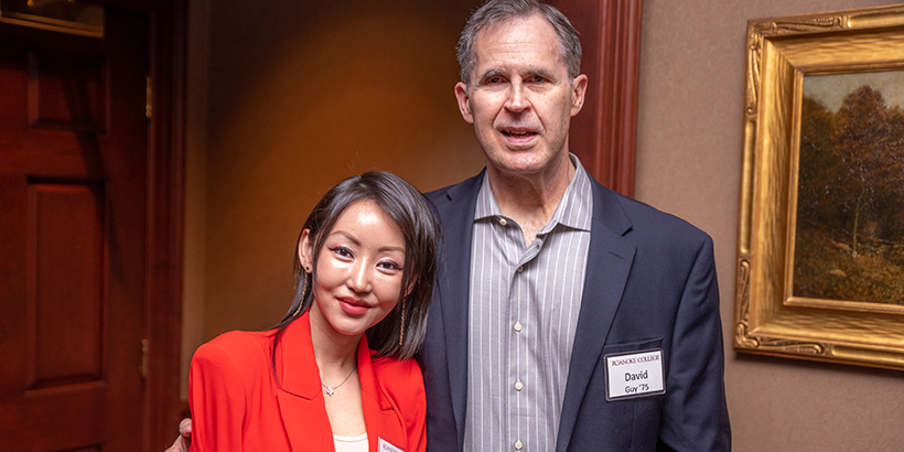 Yeonmi Park with program sponsor David Guy