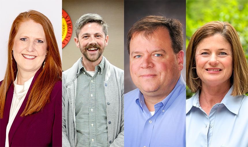 Michelle Austin '93, Neil Divers '08, Greg Terrill '94 and Nicole Terrill '95