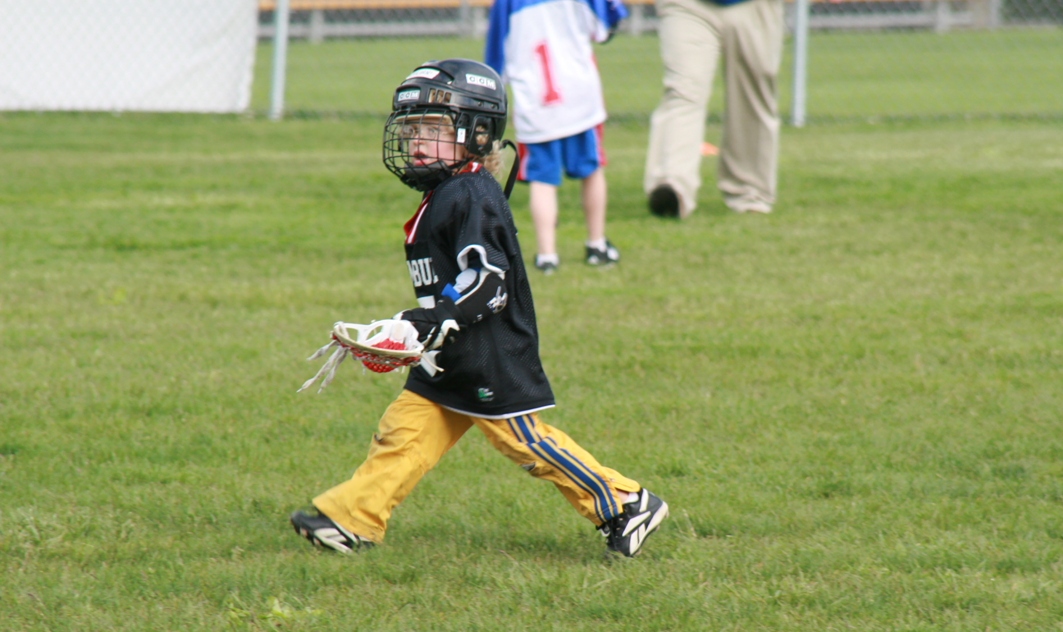 young lacrosse player